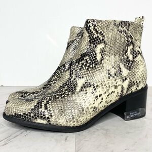 New! Blondo Elvina Snakeskin Leather Bootie 8.5
